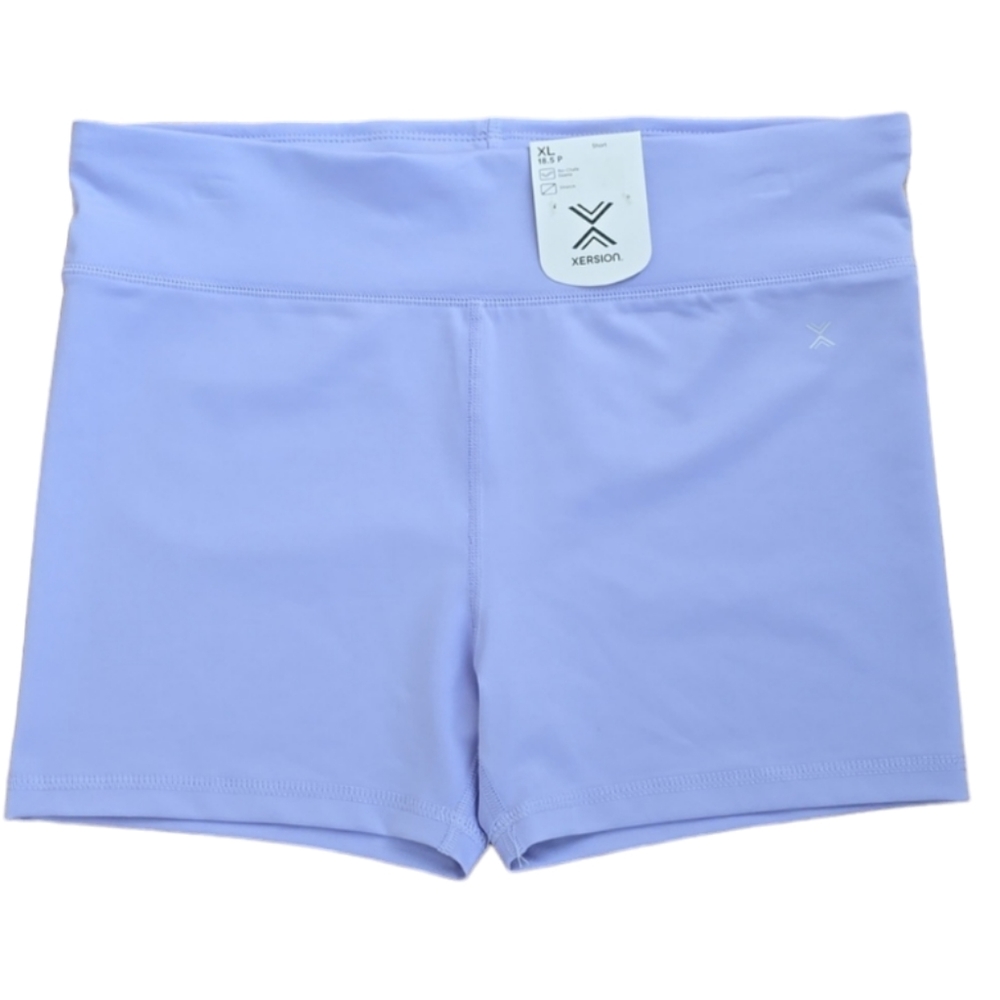 XERSION BRAND GIRLS PURPLE ATHLETIC SHORTS SIZE XL 18.5 PLUS